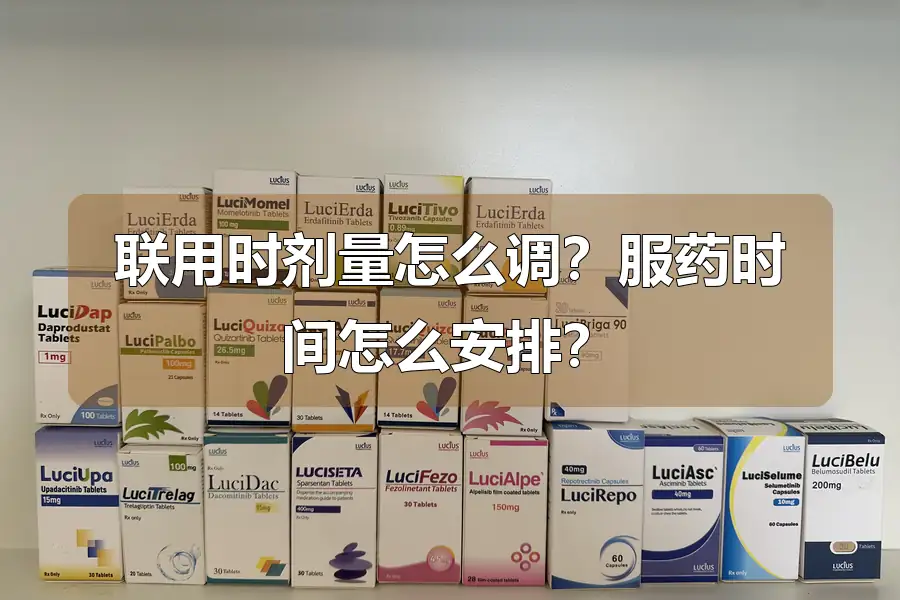 联用时剂量怎么调？服药时间怎么安排？